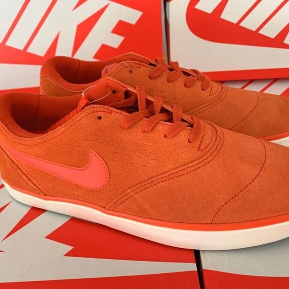 Sz 9 Nike SB Eric Koston 2 LR-New Men's Suede Orange Skateboard Shoes 641868 881 - Picture 1 of 3